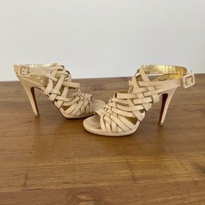 Diane Von Furstenberg Cute Strappy Leather Heels